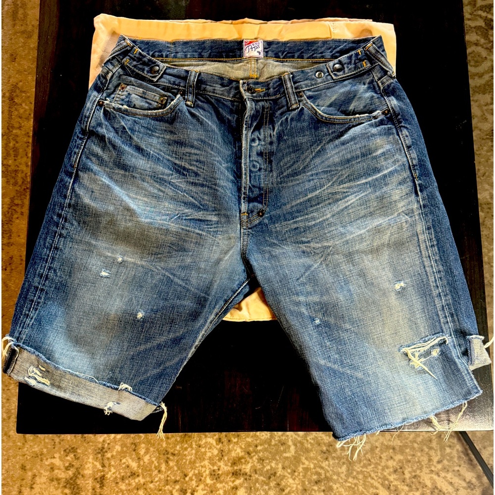 Jean shorts only worn a few times…. Distressed look